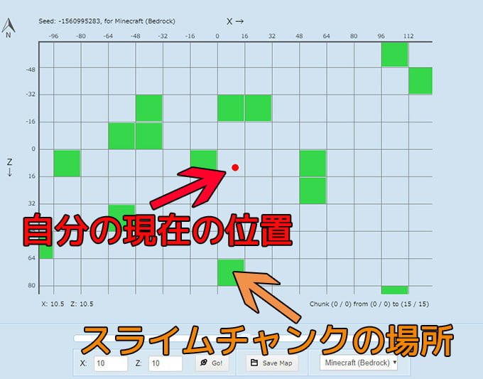 統合版マイクラ スライムを簡単に見つける方法 スライムファインダー