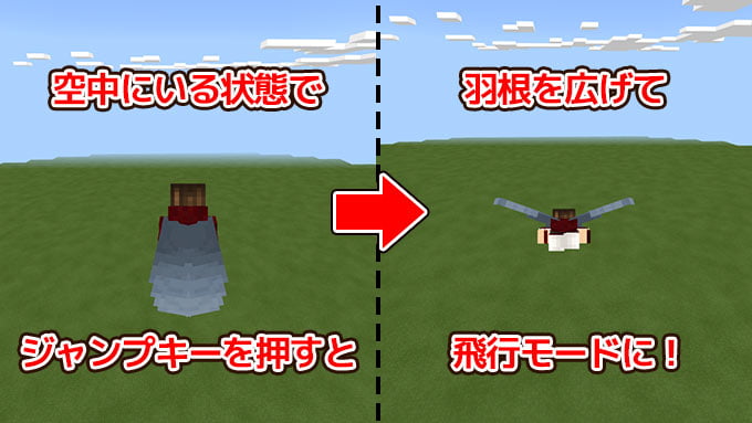 統合版マイクラ エリトラの入手方法や速く飛べるテクニック 使い方などについて 効率良く遊ぶ統合版マインクラフト Be 攻略ブログ